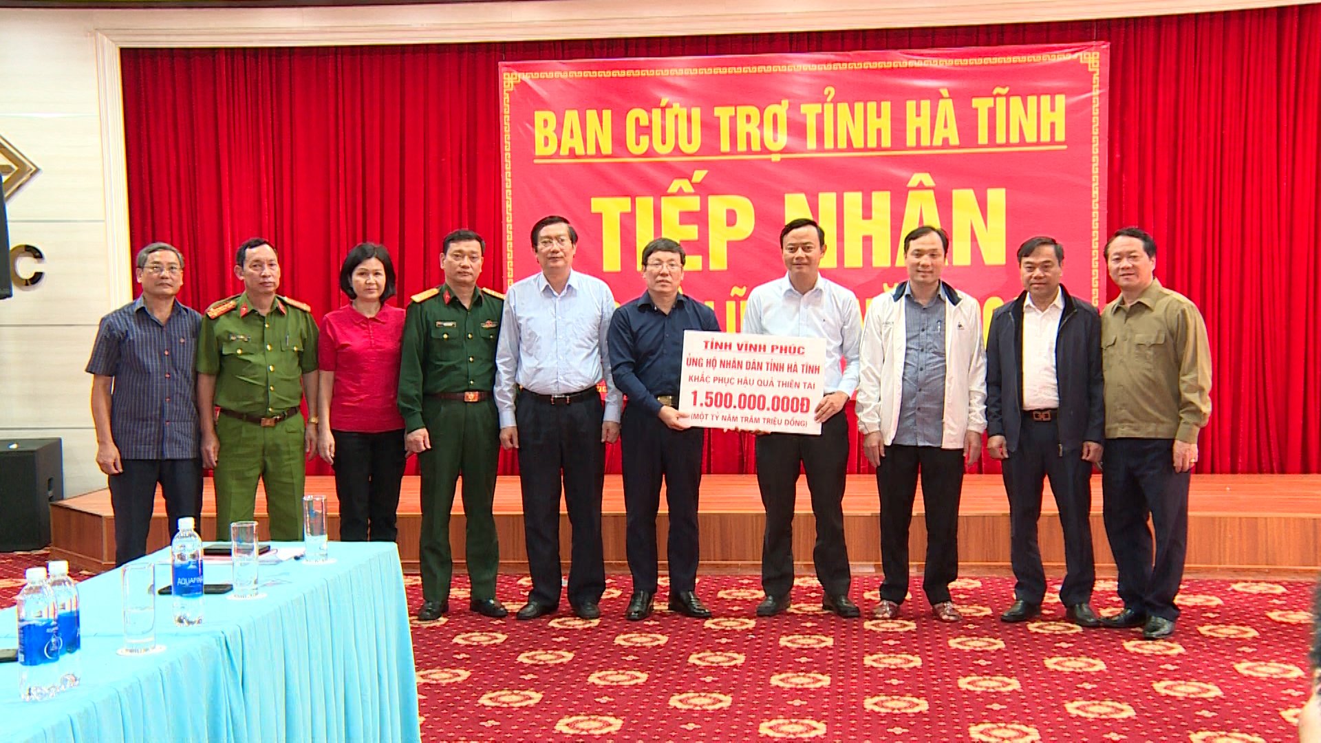 Tỉnh Vĩnh Phúc hỗ trợ đồng bào miền Trung 10,5 tỷ đồng